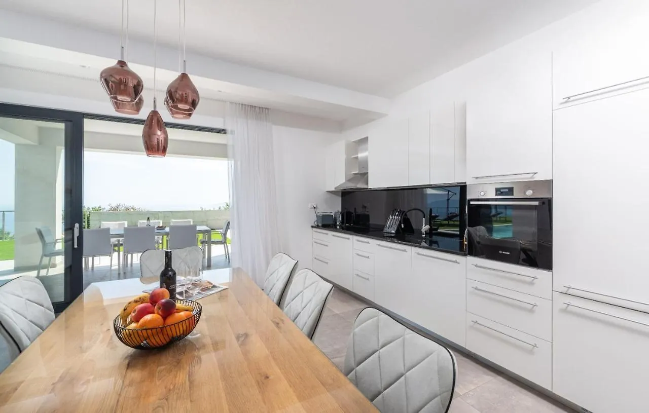 Villa Atrium With Heated Pool, Sea View, Jacuzzi, Gym And Sauna Labin
