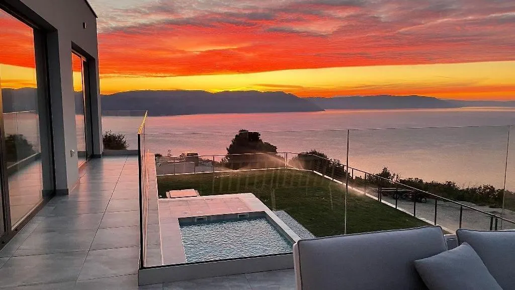 Villa Atrium With Heated Pool, Sea View, Jacuzzi, Gym And Sauna Labin  Croatia