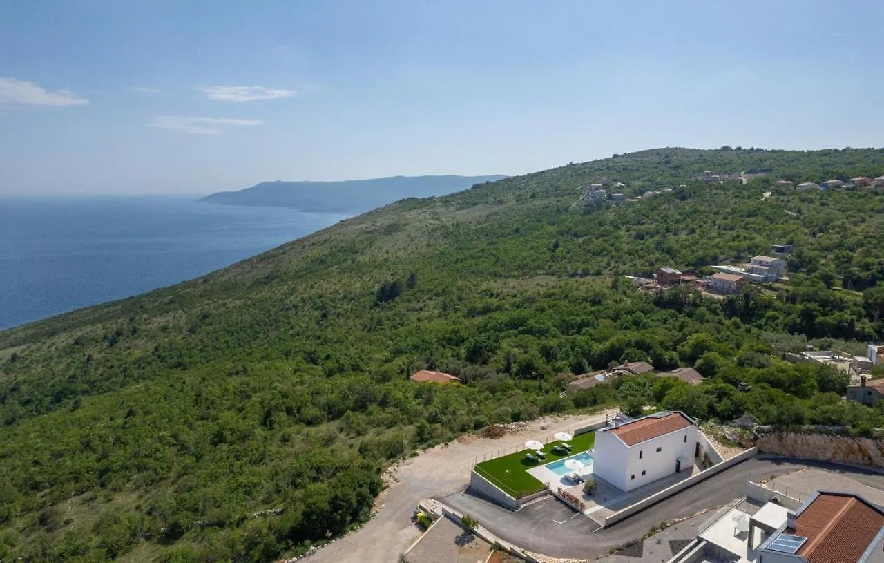 Villa Atrium With Heated Pool, Sea View, Jacuzzi, Gym And Sauna Labin  Croatia