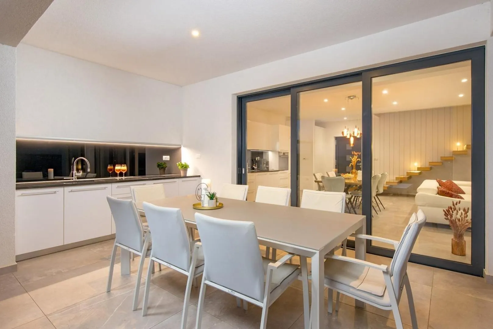 Villa Atrium With Heated Pool, Sea View, Jacuzzi, Gym And Sauna Labin  Croatia